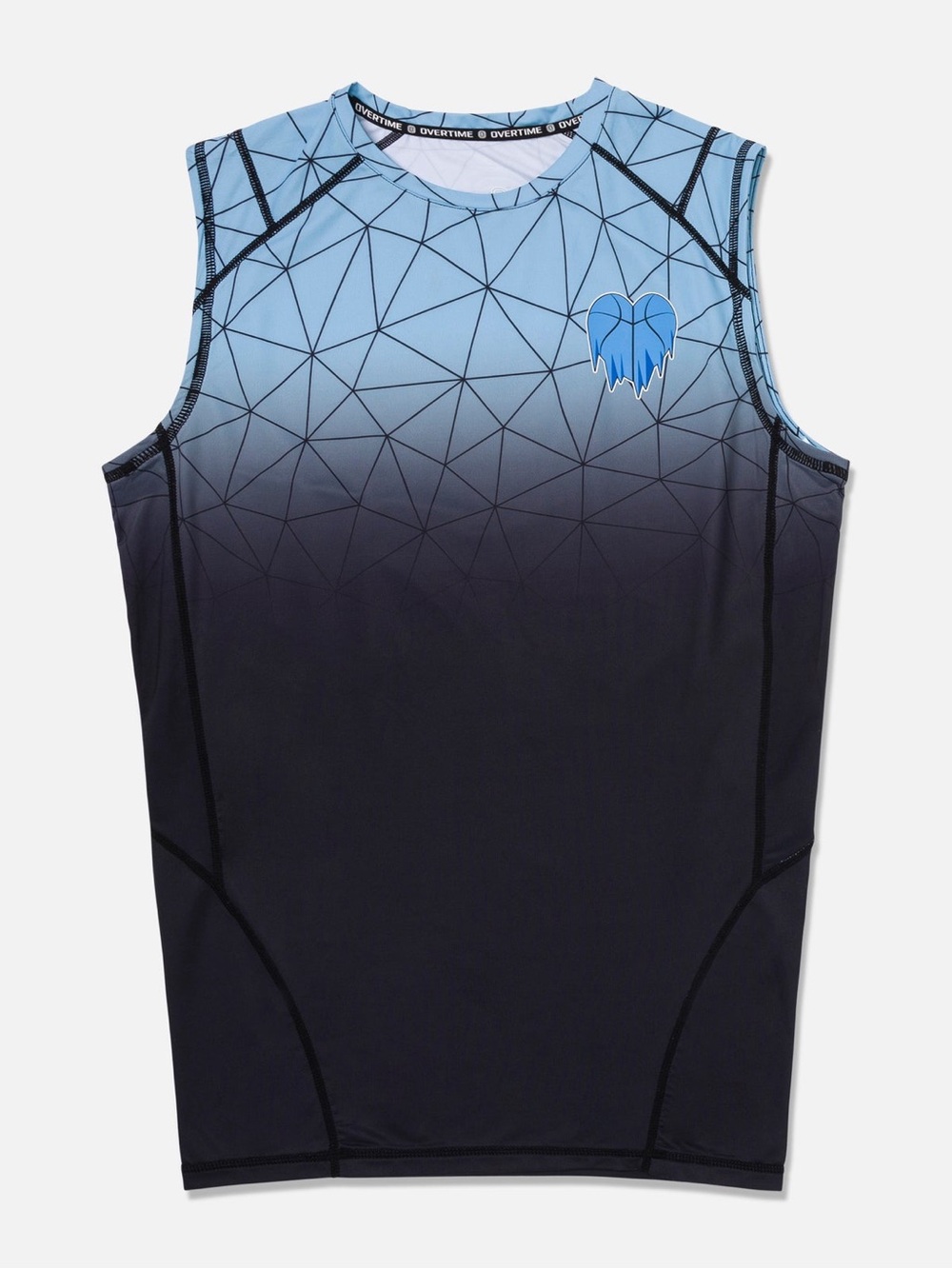 Overtime Kids Cold Hearts Valid Sleeveless Compression Tee - XL